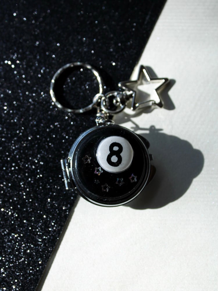 Image of 8 Ball Keychain Compact Mirror