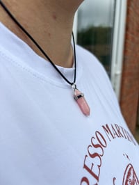 Image 1 of ROSE QUARTZ NECKLACE