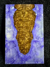 Image 1 of Catalpa Burl Hybrid Knife Scales B