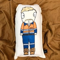 Image 3 of Custom work themed mini me cushion