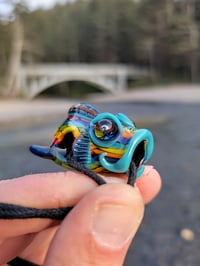 Image 2 of Dark Rainbow Koi Pendant