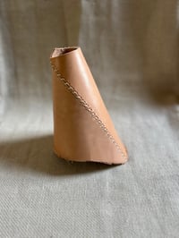 Image 1 of Natural raw edge leather pendant