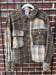 Image of Size SM oversized cropped flannel