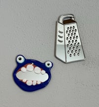 Image 4 of Stained glass cheese grater mirror