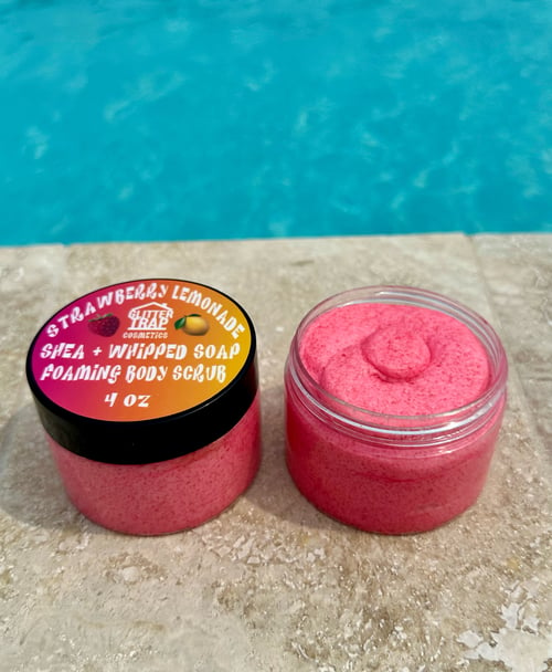 Image of Strawberry Lemonade🍓🍋 Shea🧈 + Whipped Soap🧼 Foaming Body Scrub