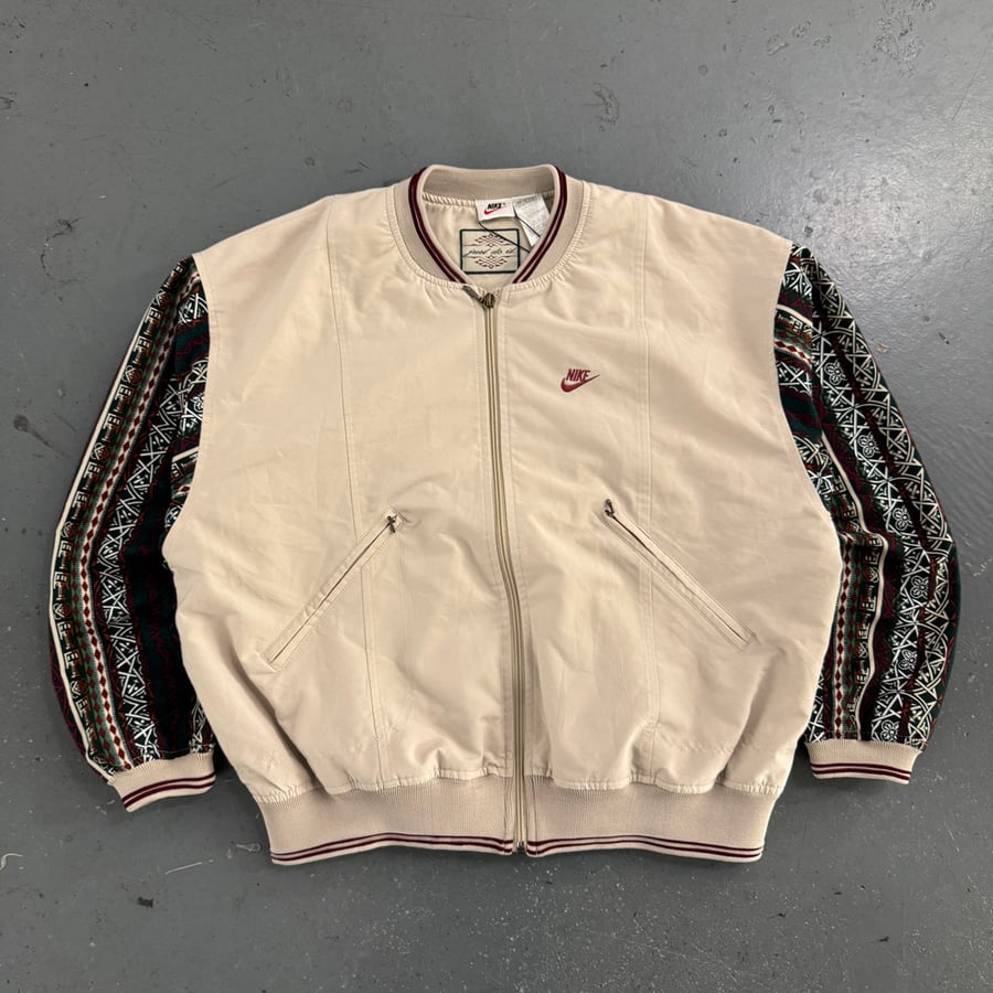 Image of 1990s Nike Varsity Aztec Jacket, size small
