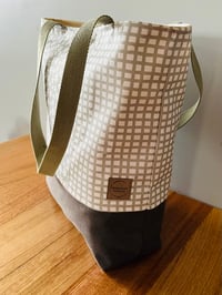 Image 3 of Fabric Tote Bag- Daisy Garden (Meadow Green colour)