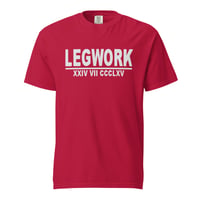 Image 1 of Red / White Legwork T-shirt