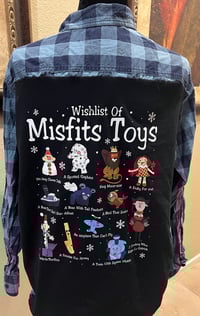 Vintage Black/Blue Flannel Shirt Misfit Toys