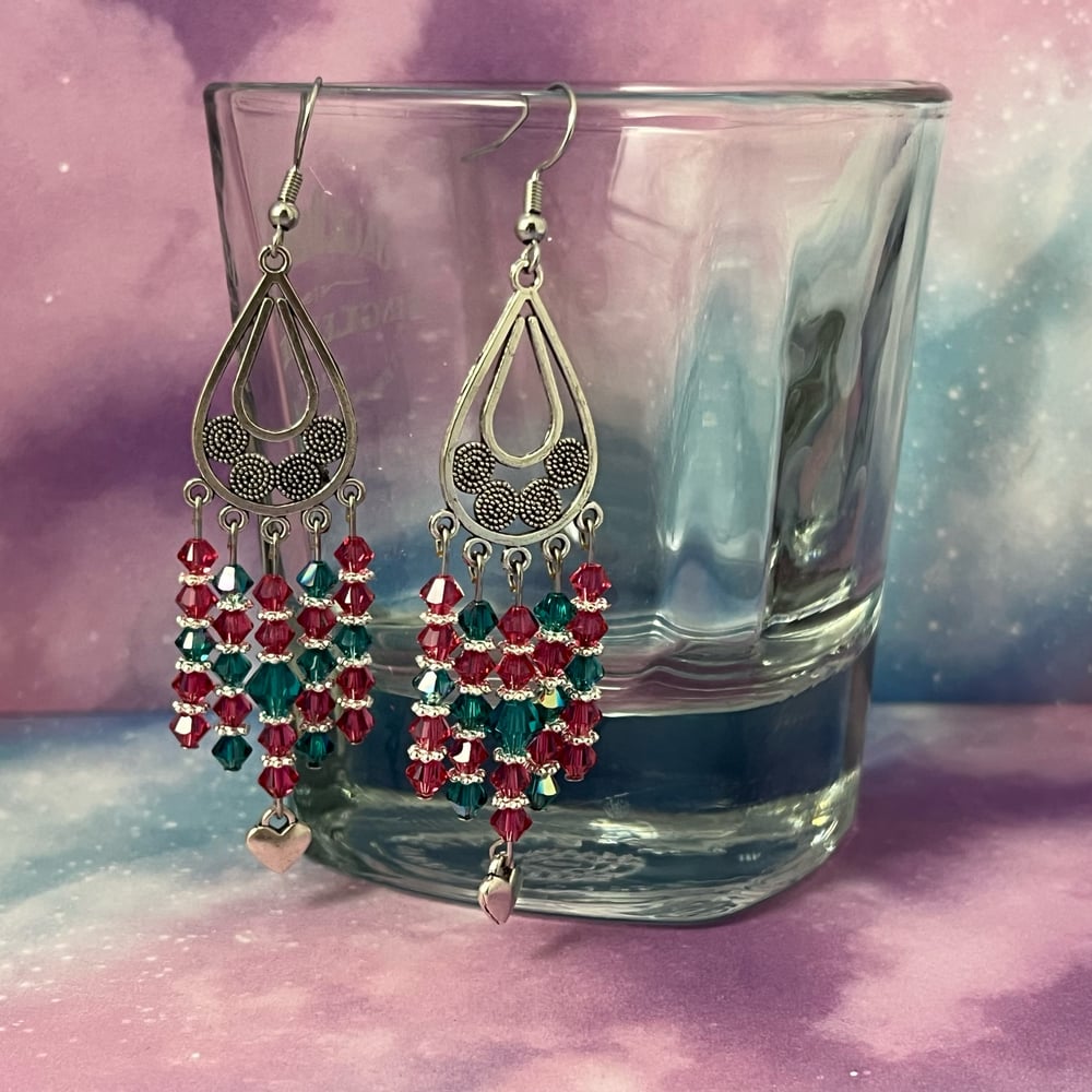 Image of Swirl Sun Catcher Earrings