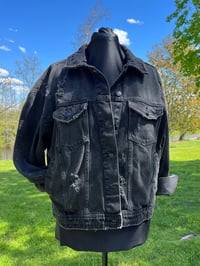 Image 2 of XL Red & Black Tie Quilt Jacket