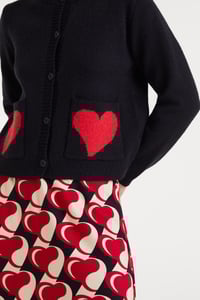 Image 4 of CÁRDIGAN JAQUARD EST HEART ATTACK SMALL
