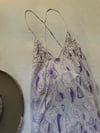 70s seashell low back maxi dress