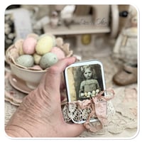 Image 15 of A Petite snippet sample french lace book in a tiny tin.