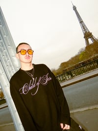 Image 3 of Black - Waffle Sweater