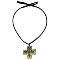 Image 2 of Turquoise 90’s Cross Necklace 