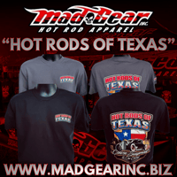 Image 1 of Hot Rods of Texas (Black or Charcoal T-Shirt) *Please order 2 or more shirts to save the website fee