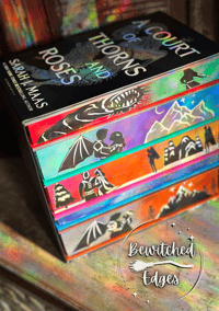 Image 5 of A Court of Thorns and Roses Hardcover Box Set (Solo Horizontal designs) - Bewitched Edges 