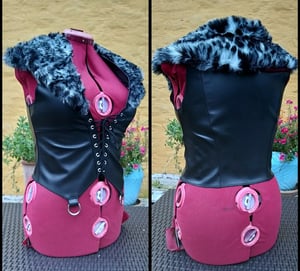 Image of Vest with fauxfur S/M and M/L