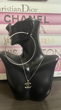 Image 1 of Large stainless steel Hoops