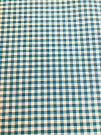 Image 3 of Loneta/Vichy - Doble Cara - Cuadro Pequeño - AZUL TURQUESA - 8€/m