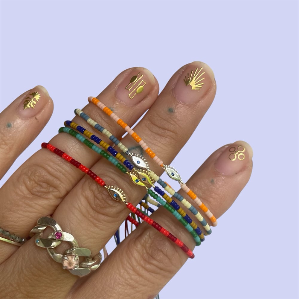 Image of Eye bracelet with beads