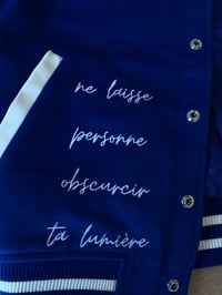 Image 3 of Classic Varsity Jacket - Blue