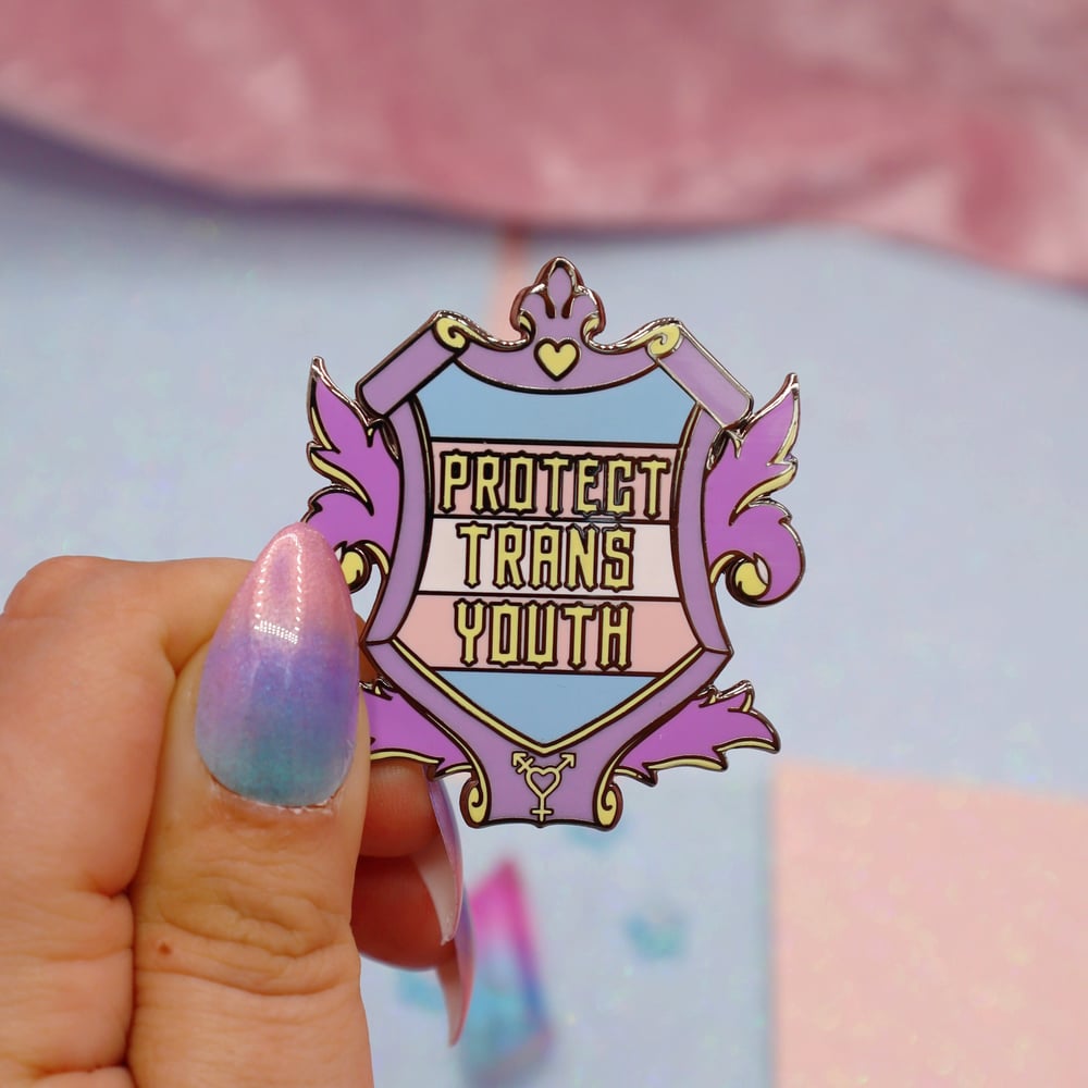 Image of Protect Trans Youth Enamel Pin