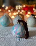 Marbled Ornaments - Winter