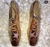 Rose Gold Lace Up Platforms