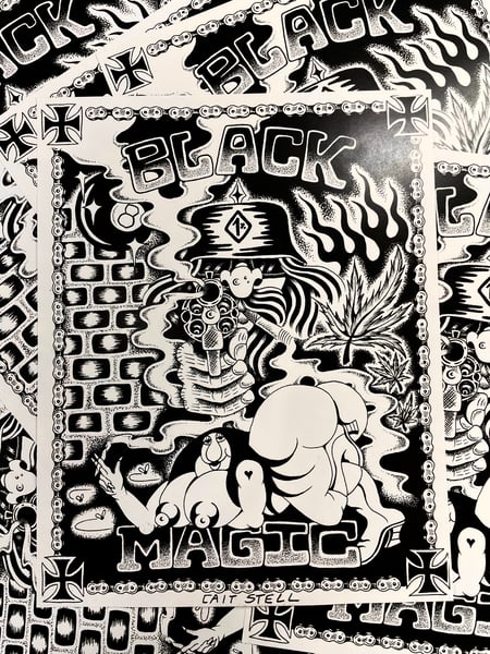 Image of “BLACK MAGIC” print