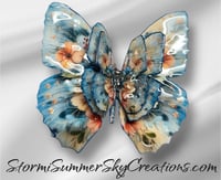 Large Blue, Orange Butterfly