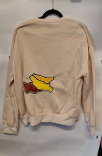 Image 2 of 1/1 sweater (hand sewn design) cream- large