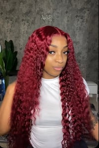 Burgundy deep wave 