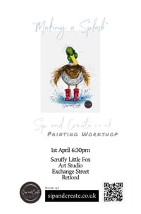 Paint and Cake at Retford “How to paint a duck”