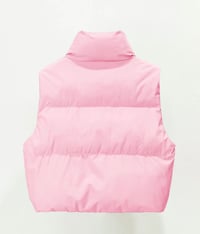 Image 4 of Stand Collar Quilted  Vest