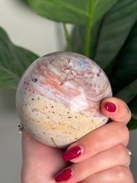 Image 5 of PINK PASTEL SEA JASPER SPHERE -MADAGASCAR-