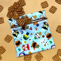 Animal crossing zipper bag