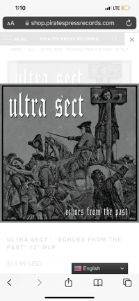 Image 1 of Ultra Sect - Echoes From The Past 12” EP