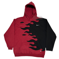 Image 1 of (L) Nike Flame Side Black Red Colorway "Zholen" 537