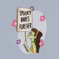 Image of Spooky Babes 8x8 Print