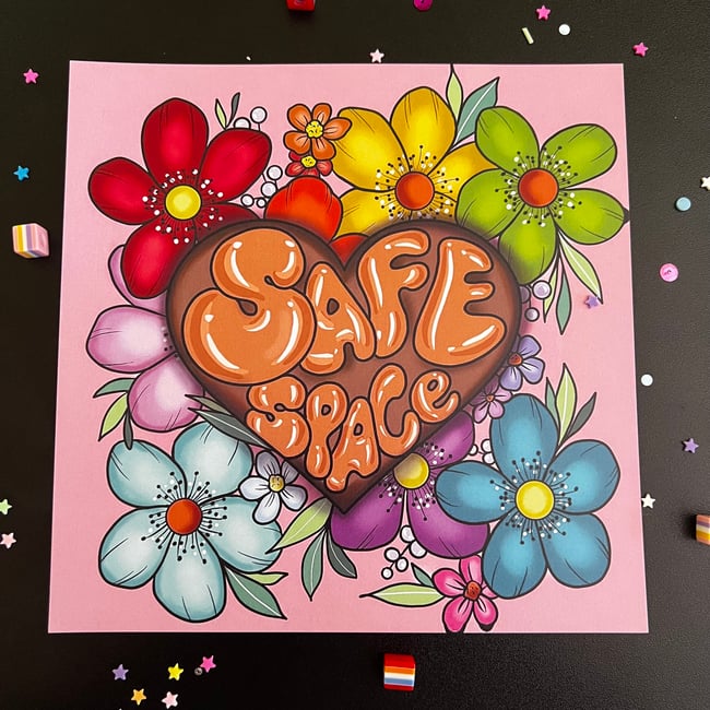 Floral Safe Space print