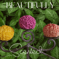  Large Rose Ball Candles