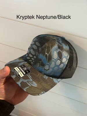 Blackfish (tog) fishing side patch hat 