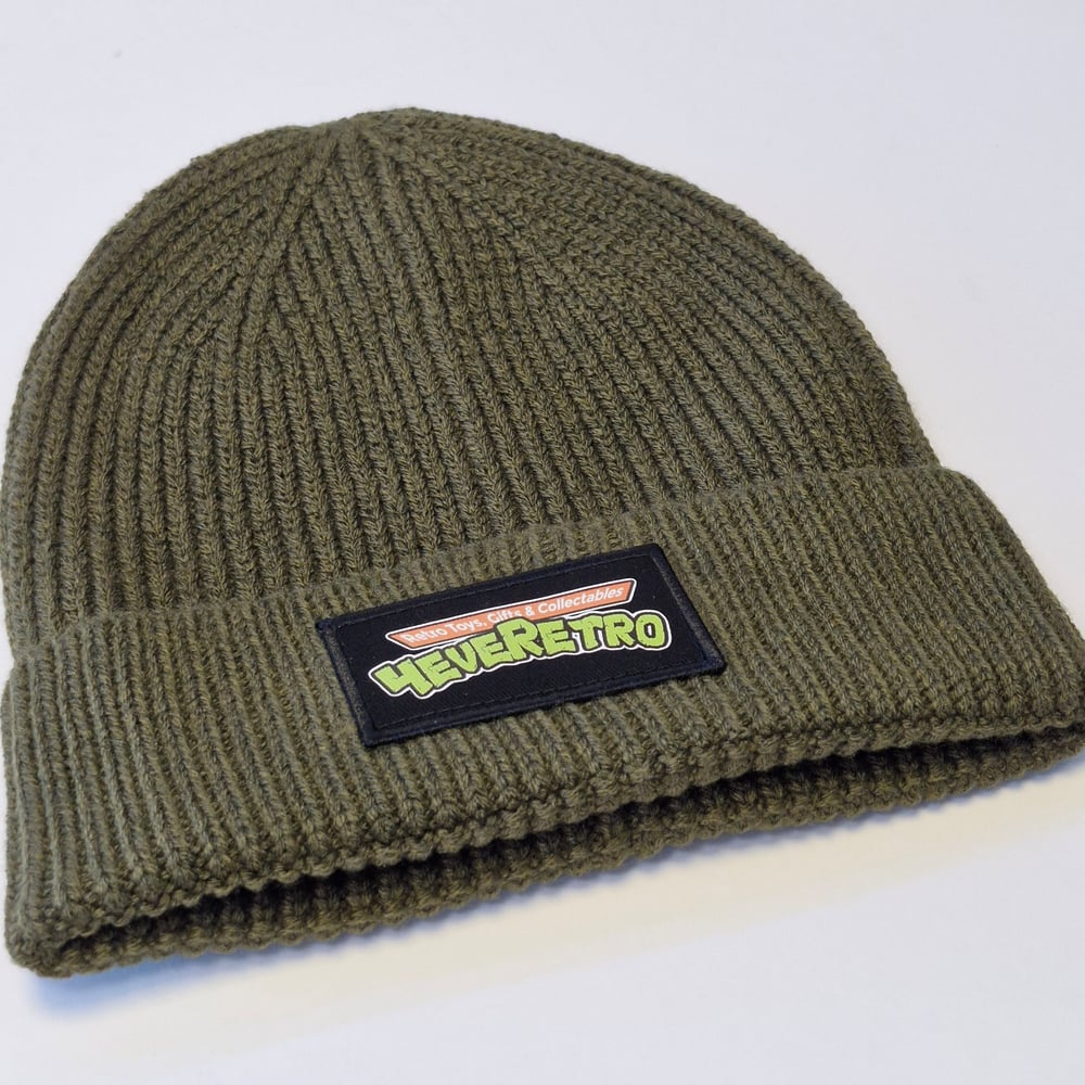 Image of 4eveRetro Mutant Patch Knitted Beanie Hat