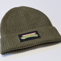 Image 3 of 4eveRetro Mutant Patch Knitted Beanie Hat
