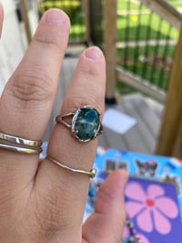Image 2 of Moss Agate ring #3