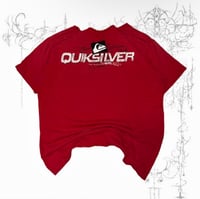 Image 1 of (S) y2k red quiksilver t-shirt