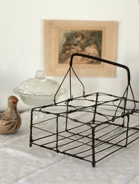 Image 1 of Panier à verres ancien
