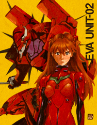 Eva Unit 02 Print